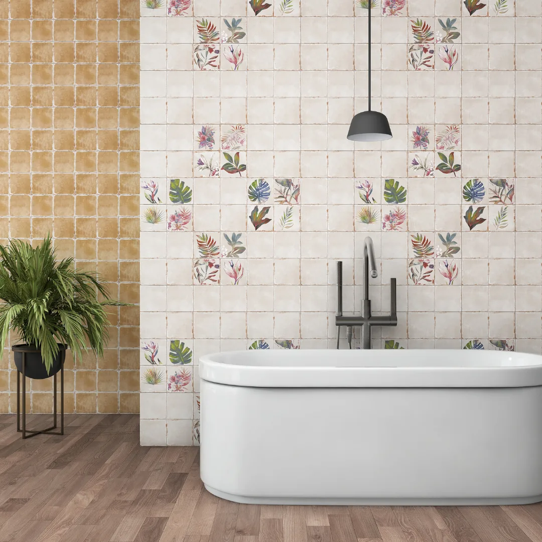 Exotica Antic Leaf Decore-1, moroccan wall tile for bathroom